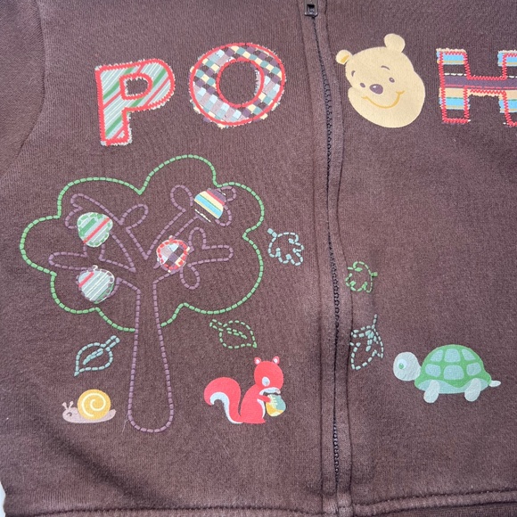 Vintage Disney Winnie The Pooh Fall Zip Up Jacket Hood With Bear Ears Fall y2k - Picture 3 of 7